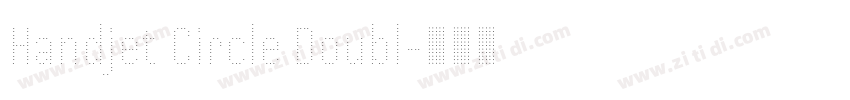 Handjet Circle Doubl字体转换